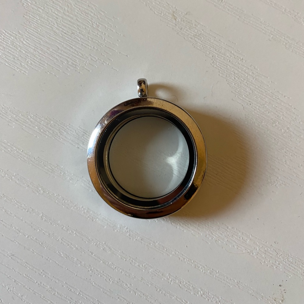 Locket charm necklace